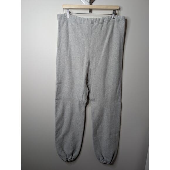Vintage 70s Champion Reverse Weave Sweatpants Size XL Heather Gray Made In USA - Picture 7 of 12